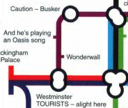 Detail from hilarious tube map from Have I got 1997 for you - Click to see more
